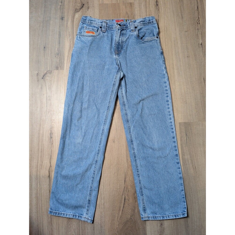 Empyre Relaxed Size 27 Baggy Skate Jeans Light Wash Denim Y2K Skater Grunge